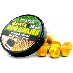 Бойлы Traper Duo Boilies Wafter 16 мм/40 г Wanilia/Scopex (Ваниль/Скопекс)